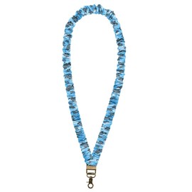 WIRESTER Teacher Scrunchie Retractable Lanyard, Cute Neck Stretchy Lanyard for Keys Keychain ID Badge Card Holder Wallet Women Nurses - Ocean Sea Turtles