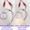 Gebildet 5pcs Recessed Wired Security Window Gate Contact Sensor Alarm,Magnetic