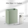 TIPGO Small Metal Trash Can, 2.1 Gallon Slim Trash Can