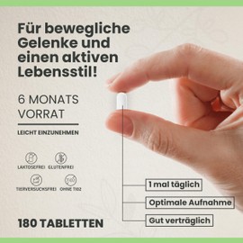 CYB Glucosamine Chondroitin High Dose - Joints and Bones - 180 Tablets 6 Months Vitamin C - Dietary Supplement - Vitamin C - Vitamin E - Vitamin B6 - Selenium - Gluten Free Sugar Free