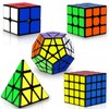 Coolzon Speed Cube Set 5 Pack Magic Puzzle Cubes Pyraminx