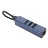 USB to Ethernet Adapter 4 Ports 100Mbps 5Gbps Aluminium Alloy