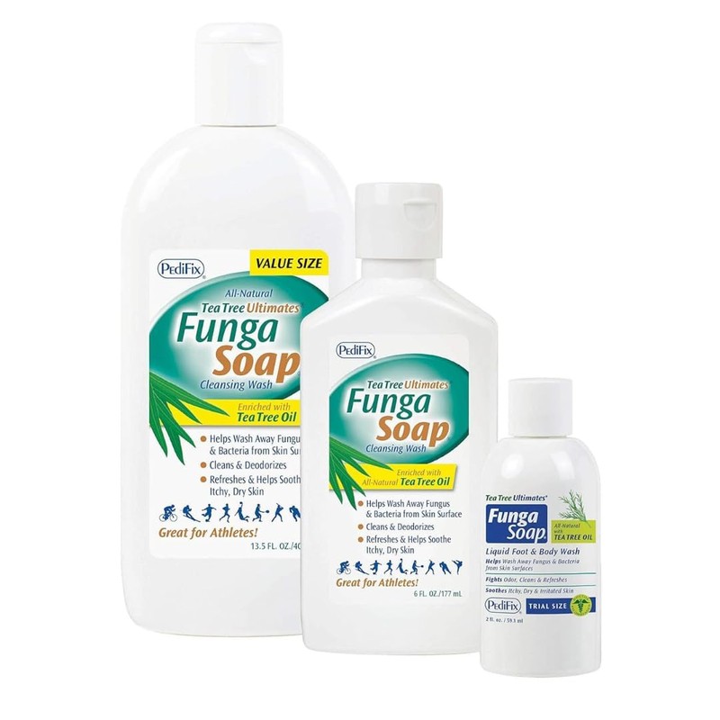 PediFix FungaSoap Tea Tree Cleansing Wash – Antifungal Body Wash