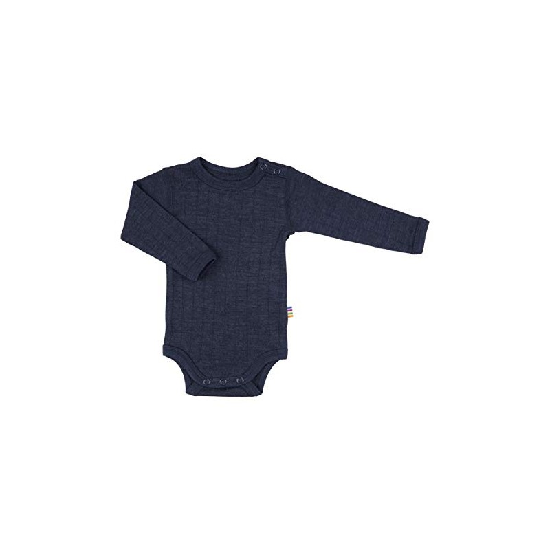 Joha Baby Bodysuit Long Sleeve Merino Wool/Silk, navy