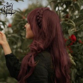 RPZL Fully Adjustable Braided Headband- Auburn | 2 Strand Hair Braid Headband- Color Match w/Highlights or Roots - Synthetic Hair Headband, Classic Braided Headbands for Women