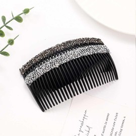 6 Pcs Plastic Hair Combs Rhinestone Hair Side Combs Decorative Bangs Hair Clip Headpieces Hair Accessoires for Women and Girls, Random Color