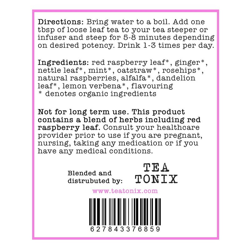 BE EXPECTING Pregnancy Herbal Tea with Red Raspberry, Ginger, and