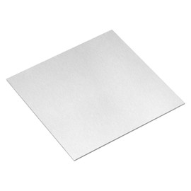 sourcing map 6061 Aluminum Sheet, 200mm x 200mm Rectangle Aluminum Plate 1.5mm Thick Flat Metal Stock for Industry Welding Crafting
