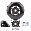 WHEELGOO 2-Pack PU Luggage Suitcase Replacement Wheels Repair Kit w/ABEC-7