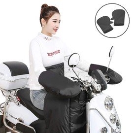 Motorcycle Handlebar Muffs Gloves Windproof Waterproof Motorbike Grip Handlebar Gloves Winter Thick Scooter Bike Cycling Gloves Mittens Motorcycle Hand Warmer For Motorcycles Scooters Bike Snowmobiles