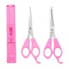 Self-Haircut Bangs Scissor Tool Set (Straight, Thinning, Cutting) Hair Straight Scissors (1 Set) 3ea