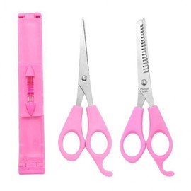 Self-Haircut Bangs Scissor Tool Set (Straight, Thinning, Cutting) Hair Straight Scissors (1 Set) 3ea