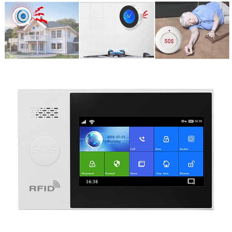 WiFi Home Alarm System High Decibel Voice Prompt Infrared Sensing