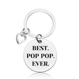Papa Gifts Grandpa Keyring Granddad Gifts From Grandson Granddaughter Grandfather Birthday Gifts Father's Day Keychain For Grandpa Grandfather Grandfather Keyring Christmas Retirement Gift for Papa