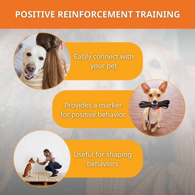 RandStark Dog Training Clicker - Pet Training Behavioral Tool with