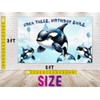 5x3 FT 'Orca Tales, Birthday Sails' Whale-Themed Birthday Backdrop -
