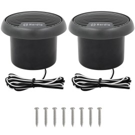 Herdio 3" Marine Stereo Coaxial Outdoor Speakers Waterproof for Boat,UTV,ATV US