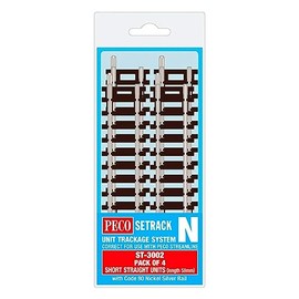 Peco Oo/Ho Setrack 4 X St-2 Short Straight, 58Mm Long