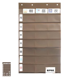 Medication Management Kusuri Pocket Weekly Morning, Afternoon, Night with Day Cards Medication Management Pocket (1 piece)