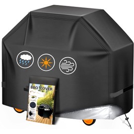 Aoretic Grill Cover, 48 inch BBQ Gas Grill Cover for Outdoor Grill, Charbroil Grill Cover Barbecue Waterproof, Anti-UV for Weber Char-Broil Monument, Dyna-glo Nexgrill Spun Polyester