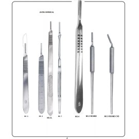 CynaMed USA 7 ASSORTED SCALPEL KNIFE HANDLES SURGICAL VETERINARY INSTRUMENTS-AL