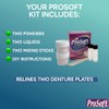 Prosoft revestimiento para dentaduras postizas 2 placas para dentaduras postizas.