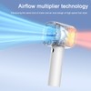 Handheld Turbo Fan ABS 3 Speeds USB Rechargeable Mini Portable