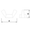 Daido Hunt BP Uniqlo Wing Nut M10 Pack of 20