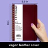 PAPERAGE Graph Paper Spiral Notebook & Journal, (Burgundy), 160 Pages,