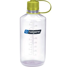 Nalgene Narrow Mouth Sustain Tritan 50% Recycled Bottle - Titan/Green, 1L