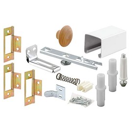 Prime-Line 164686 Bi-Fold Closet Door Track Kit, Fits 36 In. Openings, Roll-Formed Steel Track, Painted White Finish (2 Panel Kit)