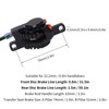 MEIJUN Bicycle Disk Brake Set Non Slip Front Rear Line