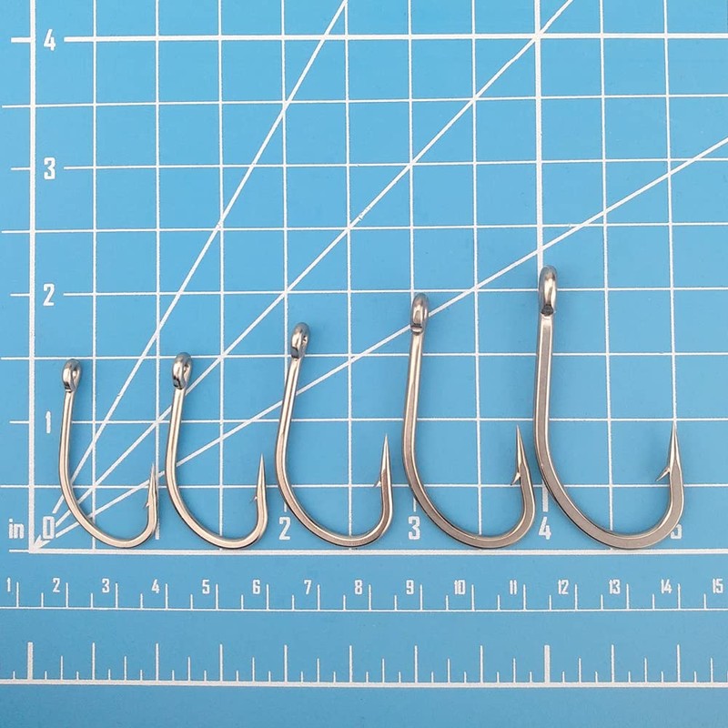OCEAN CAT Classic Stainless Steel Fishing Hook Short Long Spear