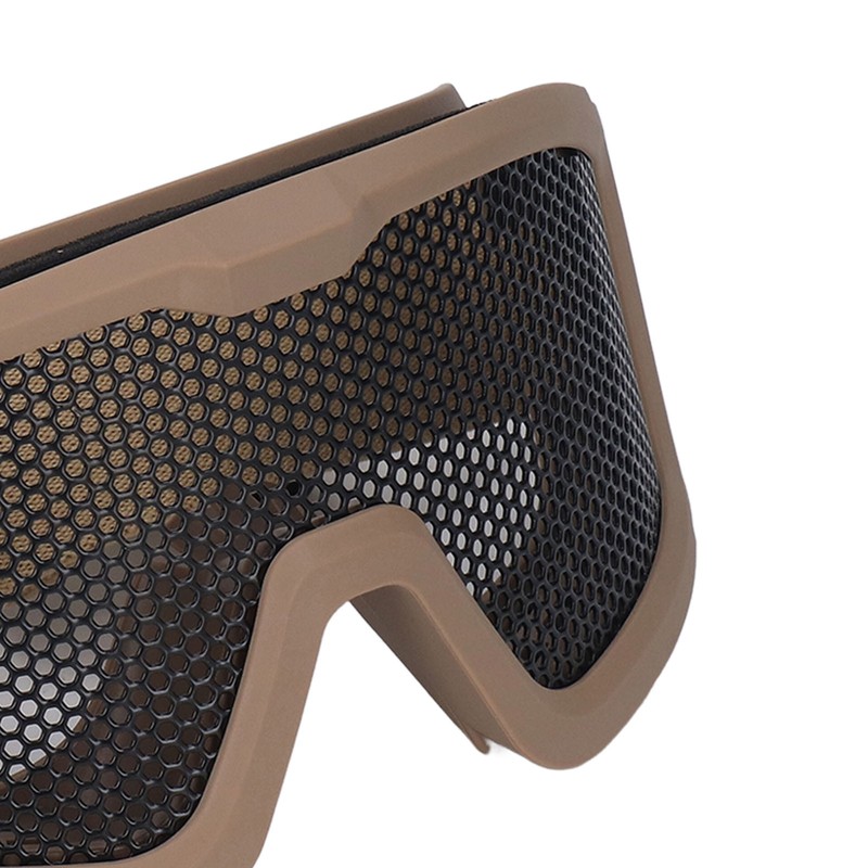 Safety Goggles Breathable Shock Resistant Iron Mesh Patterned Wind Sand
