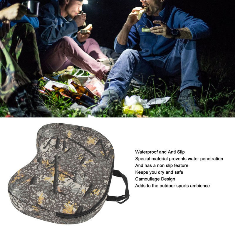 Outdoor Cushion Camouflage Waterproof Prevent Slip Thick Irregular Shape Portable