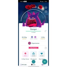 Pokémon Gigantamax Gengar Trade 20k Stardust Lucky Chance