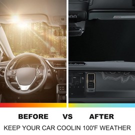 Bekantogy Car Windshield Sun Shade Fit Compatible with Le-xus GX 550 2024-2025 Windshield Sunscreen Heat Shield Front Windshield Sun Shade Folding Sunshade UV Protection (Grey)