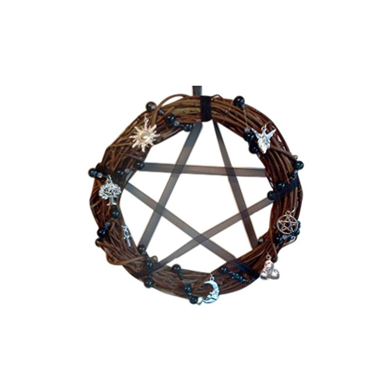 15cm Pagan All Year round Wreath with 7 pagan charms