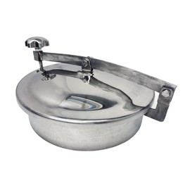 #304 Stainless Steel Circular Non-Pressure Manway Door Sanitary Manhole Cover Tank Manhole Cover with Lid (11.8In 300mm)