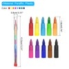 PATIKIL Stacking Crayons, 10 Pack 10 Colors Stackable Buildable Round