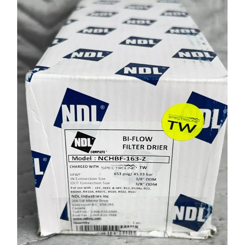 NDL Complete 3/8" Liquid Bi Flow Filer Drier (NCHBF-163-Z)