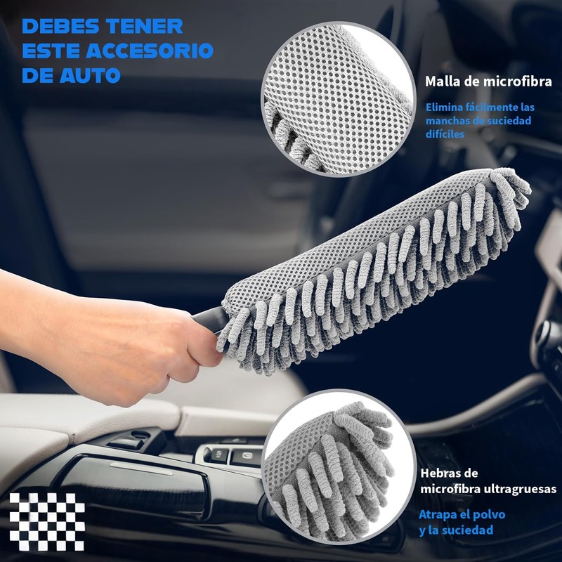 Timotech Plumero para Coche, para Interior de Auto, para Tablero,