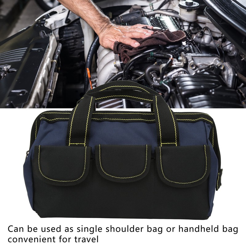 13in Tool Storage Bag Oxford Cloth Multifunctional Waterproof Wide Mouth