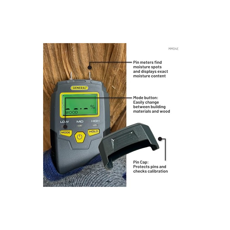 Digital Moisture Meter - Water Leak Detector with LCD Display
