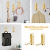 cobmiraln Gold Coat Hooks Foldable Wall Hook - Heavy-Duty Alloy