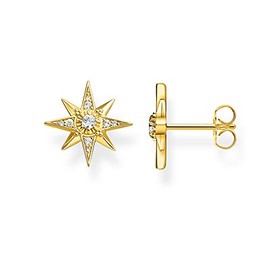 Thomas Sabo Women's Star Stud Earrings, 925 Sterling Silver, Vermeil, Gold