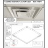 Clear Ceiling DUST Deflector for 2'X2' Ceiling AIR DIFFUSERS-Package of