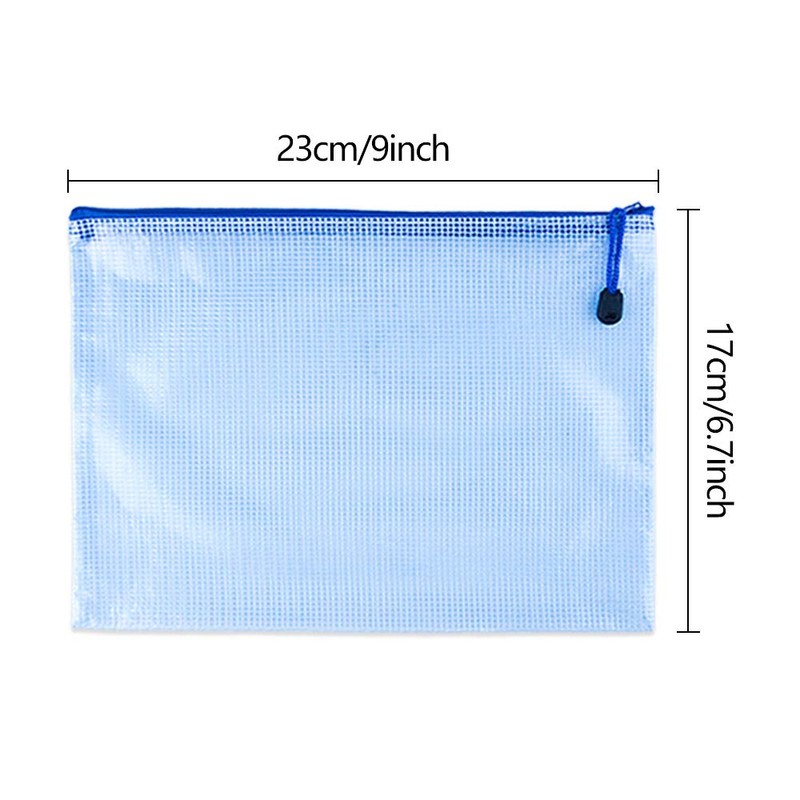 TUPARKA Pack of 14 Document Wallets A5 Plastic Zip Wallets