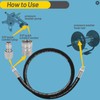 NuFlySic Pressure Washer Whip Hose Power Washer Jumper Hose for