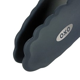 OXO – Pinzas con buen mango con extremo de silicona, Negro